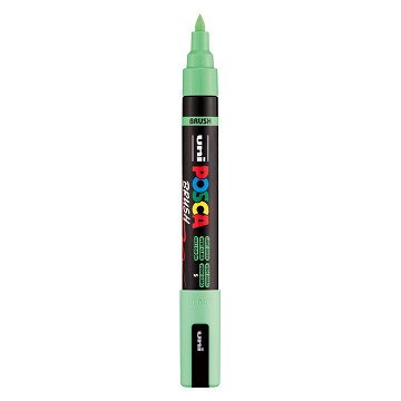 Uni Posca Brushmarker PC5BR Lichtgroen - Brushpunt 1-4 mm