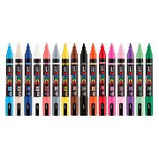 Uni Posca Brushmarker 5M - Brushpunt 1-4 mm