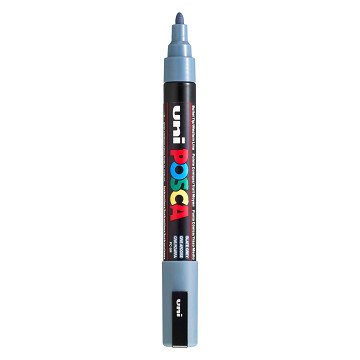 Uni Posca Verfmarker PC5M Leigrijs - conische punt 2,5 mm