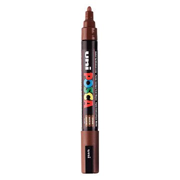 Uni Posca Verfmarker PC5M Bruin  - conische punt 2,5 mm
