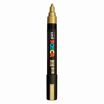 Uni Posca Verfmarker PC5M Goud - conische punt 2,5 mm