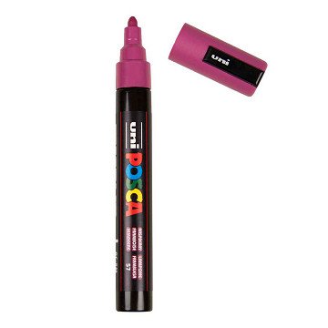 Uni Posca Verfmarker PC5M Framboos - conische punt 2,5 mm