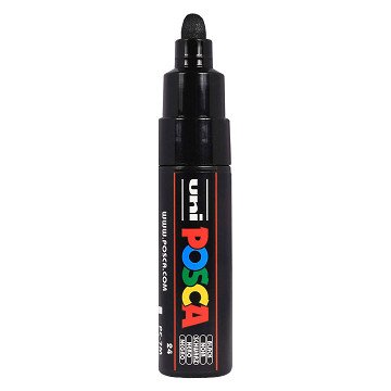 Uni Posca Verfmarker 7M Zwart - conische punt 4,5mm