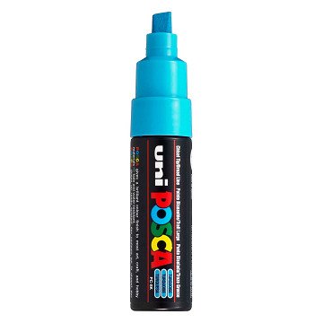 Uni Posca Verfmarker 8K Turquoise - beitelpunt 8mm