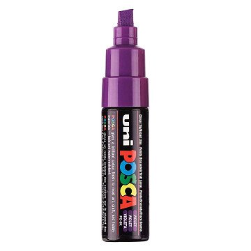 Uni Posca Verfmarker 8K Violet- Beitelpunt 8mm