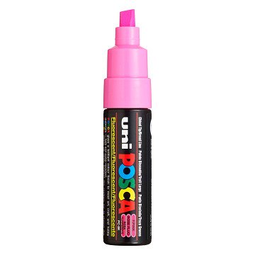 Uni Posca Verfmarker 8K Neon Roze- Beitelpunt 8mm
