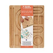 Schmuckbrett aus Holz mit Maserung, 35 x 28,5 cm