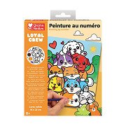 Graine Paint by Numbers Set Dogs - incl. Acrylic Paint and Brush