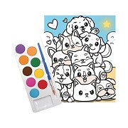 Graine Paint by Numbers Set Dogs - incl. Acrylic Paint and Brush
