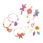 Schrumpffolien-Set Armbänder Schmetterlinge und Blumen