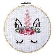 Stickset mit Einhornmotiv, 15,5 cm