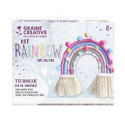 Set aus Makramee-Regenbogenknoten