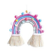 Set aus Makramee-Regenbogenknoten