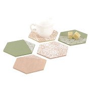 Graine Houten Hexagon Vormen - 6st.