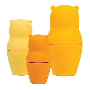 Bigjigs Silikon-Beißringe Bären - 3 Stück.