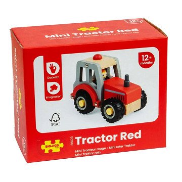 Bigjigs Holztraktor (rot)