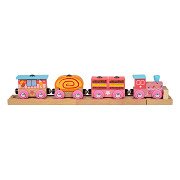 Bigjigs Houten Snoeptrein - 10dlg.