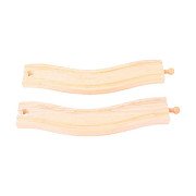 Bigjigs Houten Rails - Bochtige Rails - 2st. 