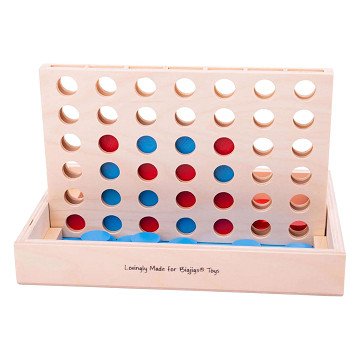 Bigjigs Holz-Match-4-Spiel