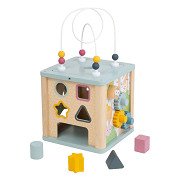 Bigjigs Formensortierer aus Holz mit Perlenspirale - 5 Stück.