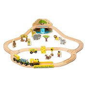 Bigjigs Houten Treinset Safari - 38dlg.