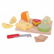 Bigjigs Wooden Cheese Board, 10 pieces.