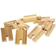 Bigjigs Wooden Rails - Mini, 8 pcs.