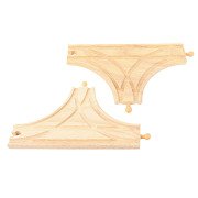 Bigjigs Wooden Track - T-junction, 2pcs.