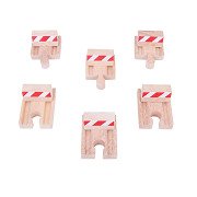 Bigjigs Holzschienen - Bumper Blocks, 6 Stk.