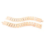 Bigjigs Holzschienen - Flexibel, 2 Stk.
