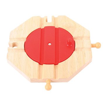 Bigjigs Holzschienen – 4-Richtungs-Plattenspieler