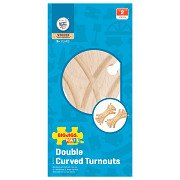 Bigjigs Wooden Track - 2-Sided Left/Right Split