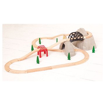 Bigjigs Houten Rails - Rocky Mountain Uitbreidingsset, 12dlg.