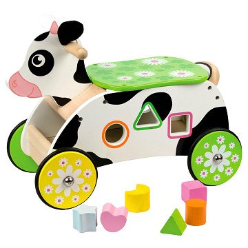 Wooden Walking and Sorting Cow