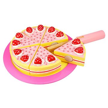 Bigjigs Wooden Birthday Cake Strawberry