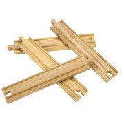 Bigjigs Wooden Rails - Straight Long