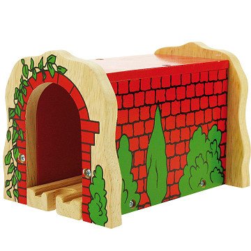 Bigjigs Wooden Rails - Red Tunnel