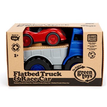 Green Toys Truck with Race Car