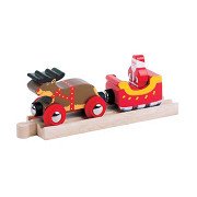 Bigjigs Wooden Santa, Sleigh and Reindeer