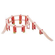 Bigjigs Wooden Track - Viaduct Expansion Set, 27pcs.