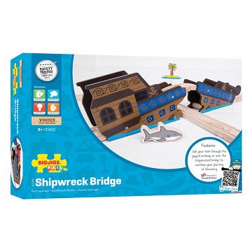 Bigjigs Wooden Rails - Bridge Wreckage