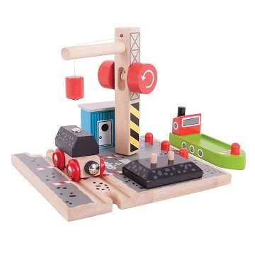 Bigjigs Wooden Rails - Coal Charging Station