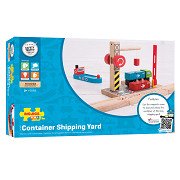 Bigjigs Wooden Tracks - Container Shipyard