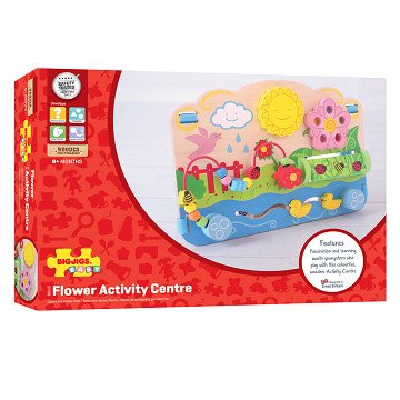 Bigjigs Wooden Activity Board Flower