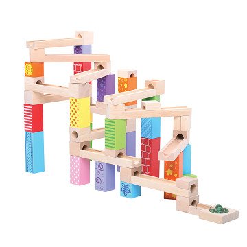 Bigjigs Murmelbahn aus Holz, 53-tlg.