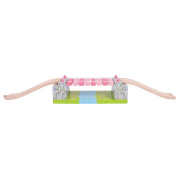 Wooden Fairy Tale Rails - Rope Bridge