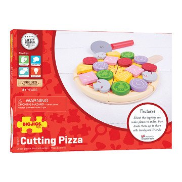 Bigjigs Wooden Pizza with Toppings