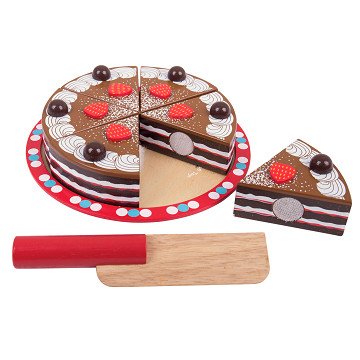 Wooden Chocolate Cake