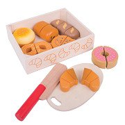 Bigjigs Wooden Box with Sliced ​​Bread, 17pcs.