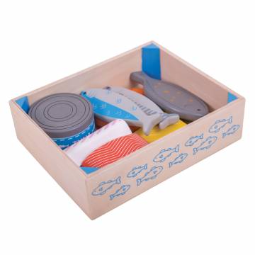 Bigjigs Wooden Box with Fish